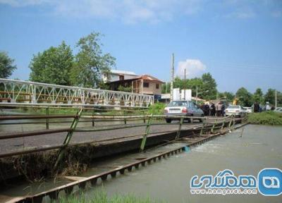 عملیات اجرایی پروژه بازسازی پل خمام رود سنگر آغاز شد