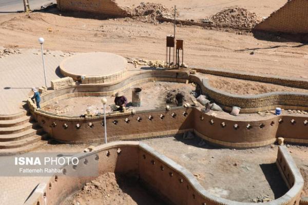بازسازی در قلعه ساسانی شاهدیه